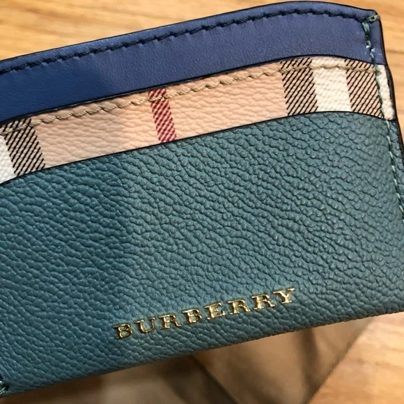 Burberry blue card holder - Picture 3 of 12